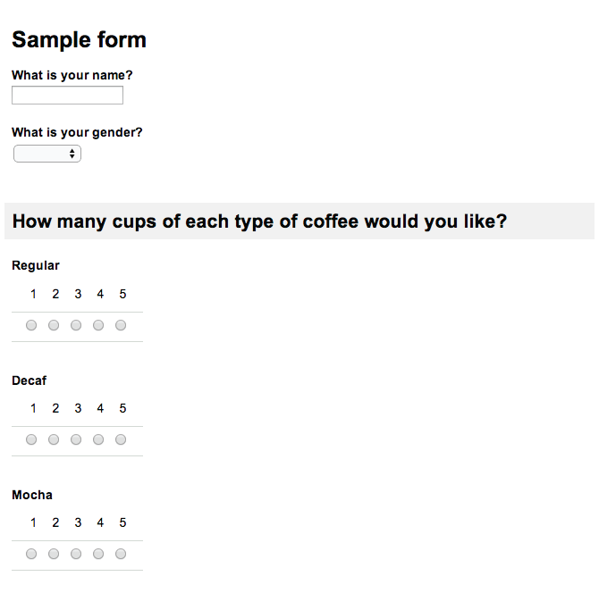 Google form