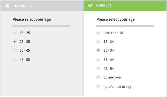 Unclear radio buttons