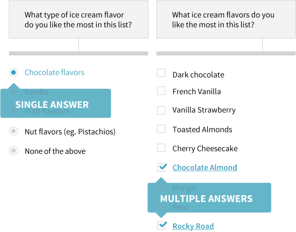 Radio vs. Checkbox